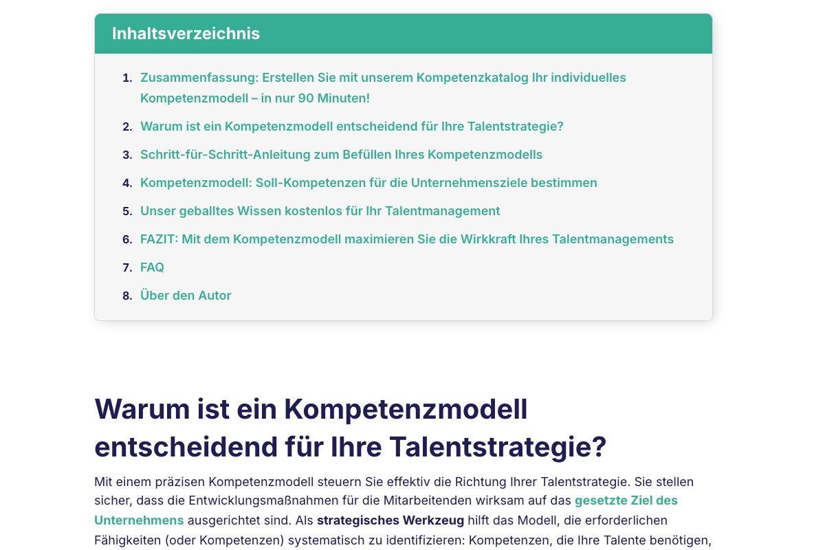 Artikel Kompetenzmodell Vorschau Schritt 2